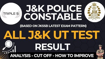 JKP Constable All J&K UT Test : RESULT - Cut Off - Safe Attempt - How to Improve @TripleSClasses