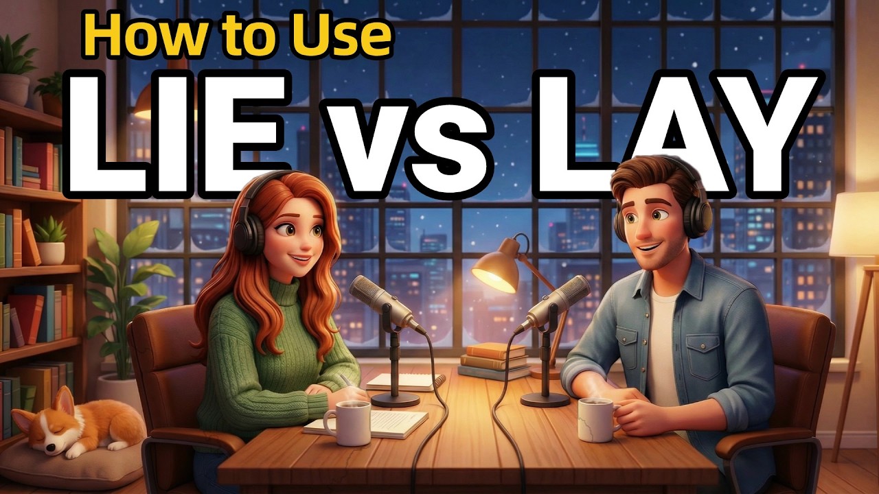 How to Use LIE vs LAY in Everyday English | Daily English Conversations | English Podcast