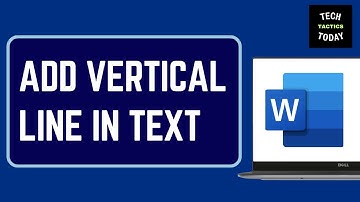 How to Add a Vertical Line Between Text in Microsoft Word