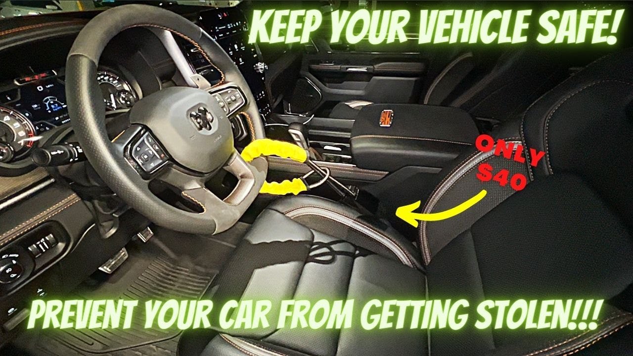 Steering Wheel Lock! Keep Your Car Safe! 