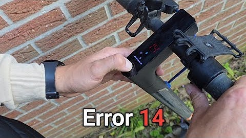 How to Reset Xiaomi Electric Scooter 3 - Error 14 Code