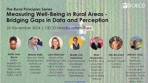Measuring Well-Being in Rural Areas - Bridging Gaps in Data and Perception