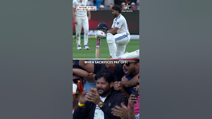 Emotional moment for Nitish Reddy's father as his son scores his first Test hundred! #AUSvINDOnStar