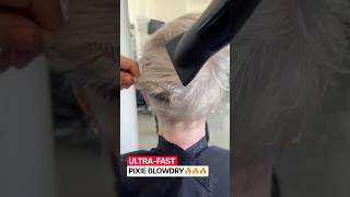 ULTRA-FAST PIXIE BLOWDRY! 🔥🔥🔥 #vivyanhermuz #blowdry #pixiehairstyle