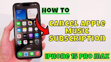 How to Cancel Apple Music Subscription iPhone 15 Pro Max