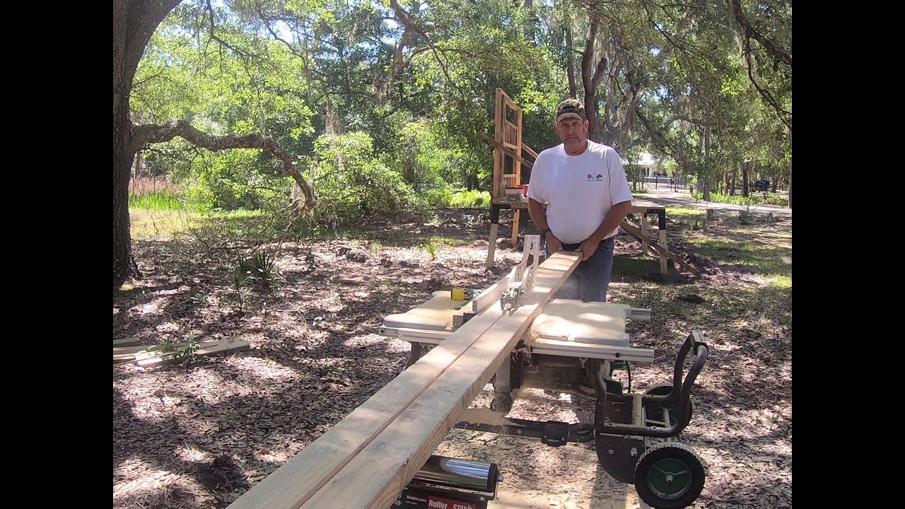 ripping salvage lumber YouTube