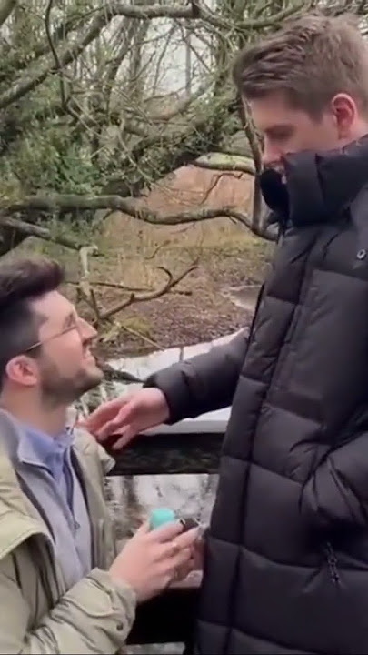 Gay couple proposal 💍 #shortsvideo #shorts #lgbt #gay