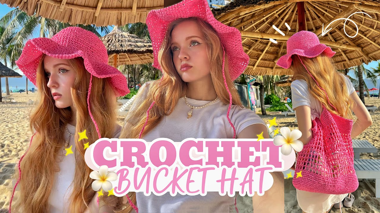 crochet bucket hat tutorial✨🌸/ beginner friendly 💖