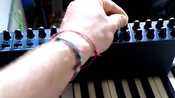 Messing around with Novation A-station on Pink Floyd