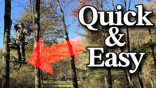 How to Use a Climber Tree stand in 7 Minutes or less...