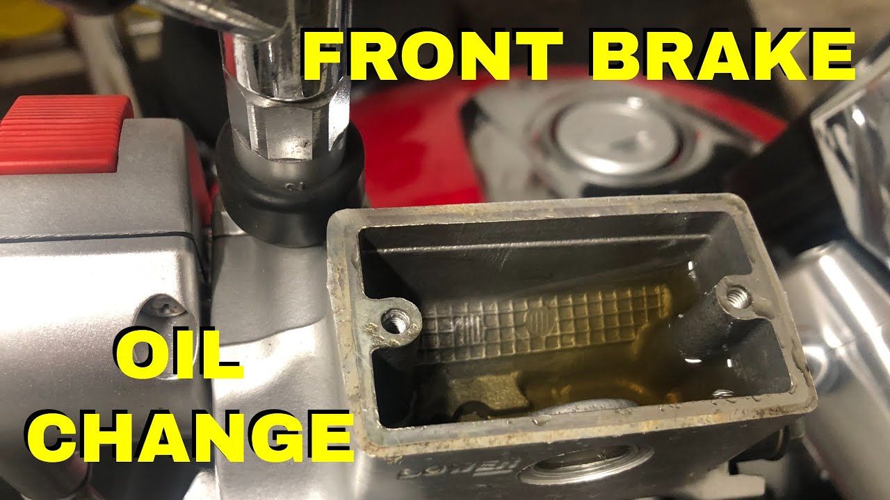 How To Change BRAKE OIL on Motorcycle - SUZUKI INTRUDER M800