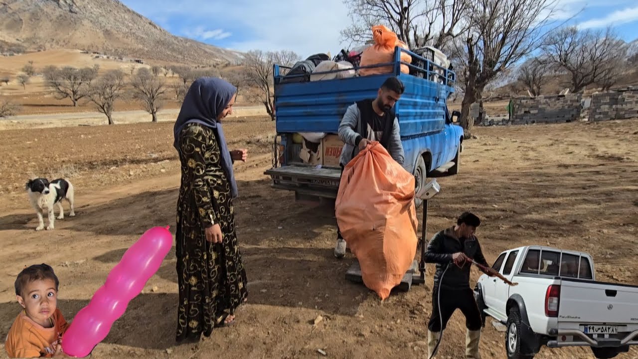 Masoud's efforts at the car wash and Zahra's initiative in selling scrap