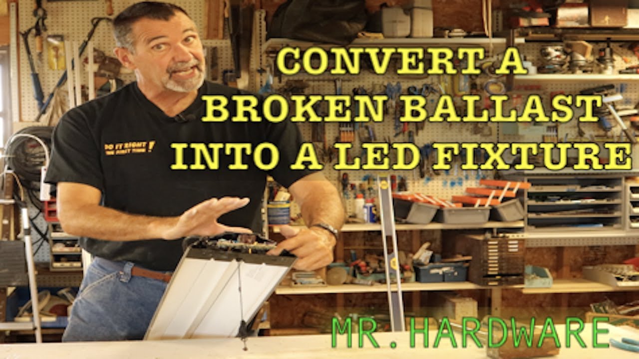 How to Save an Electronic Ballast Fluorescent Fixture With LED Bulbs