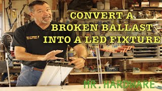 Convert Electronic Ballast Fluorescent Fixture With LED Bulbs