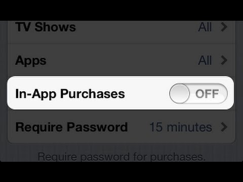 How to Disable In-app Purchases on iPhone, iPad or iPod Touch