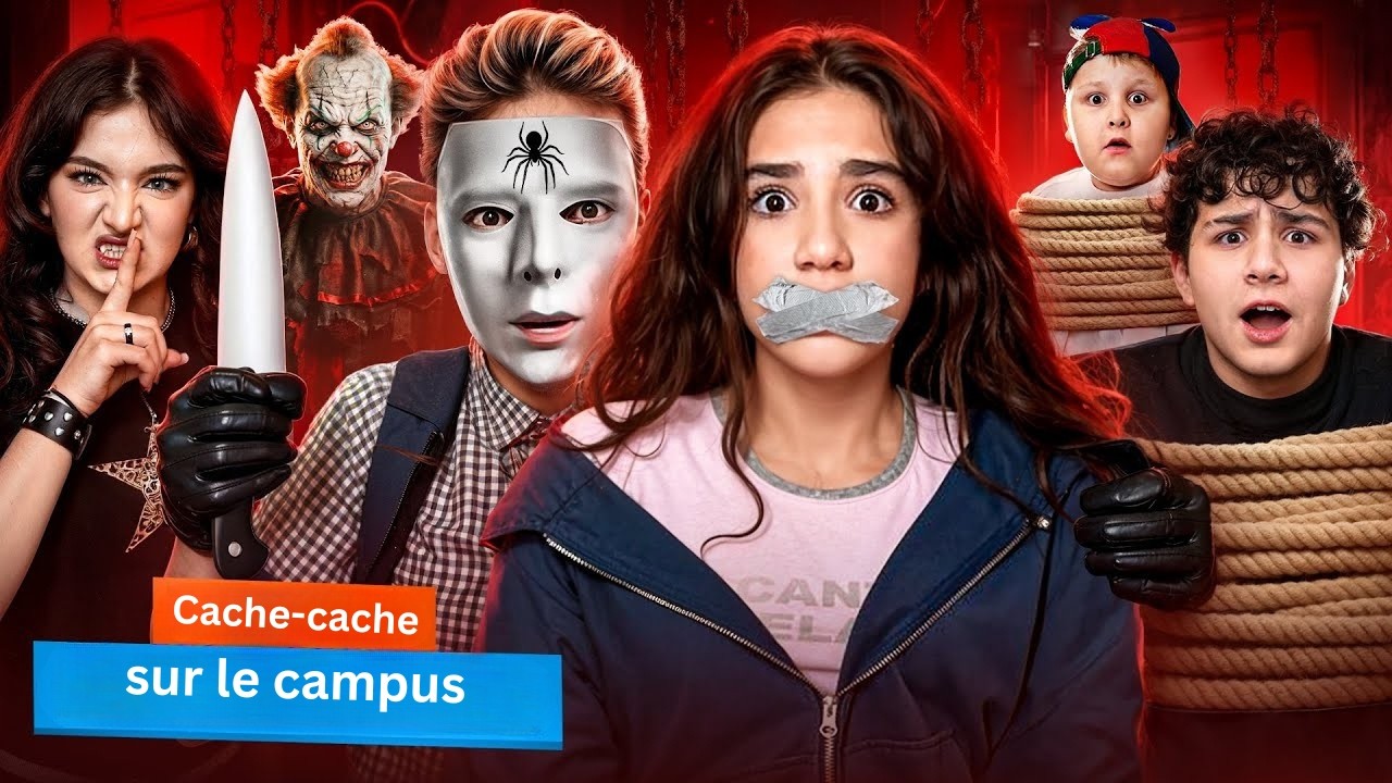 LE CAMPUS ENVAHI PAR UN CLOWN MALÉFIQUE 🤡🕷️ Cache-Cache Tourné au Cauchemar | KiKiDo Campus France