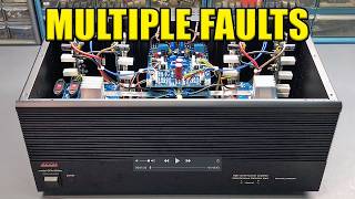 ADCOM GFA-555SE Amplifier Repair - Multiple Faults