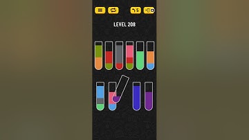 Water Sort Puzzle Level 208 Walkthrough