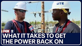 DTE Energy shows the training process for what it takes to get the power back on