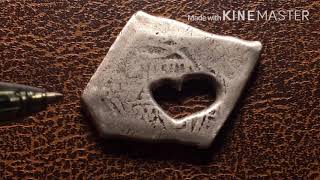 Mexico Cob with Bubble Hole. Carlos II, Assayer L.