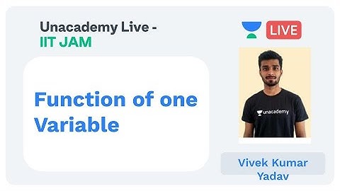 Function of one Variable ( In-determinant Form) by Vivek Kumar Yadav
