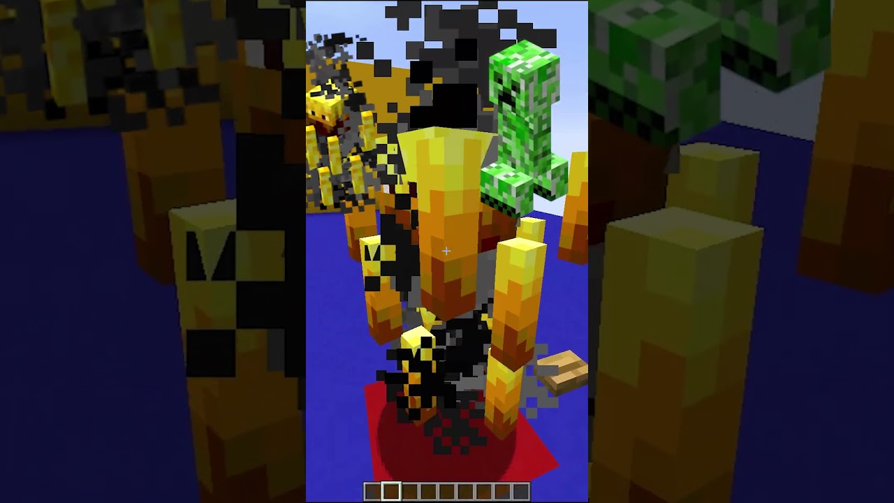 Minecraft But CHOOSE THE MOB Challenge #shorts #mcflame