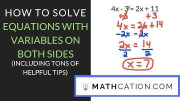 Equations with Variables on Both Sides | 8th Grade | Mathcation