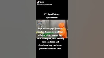 high efficiency self stacking spiral freezer