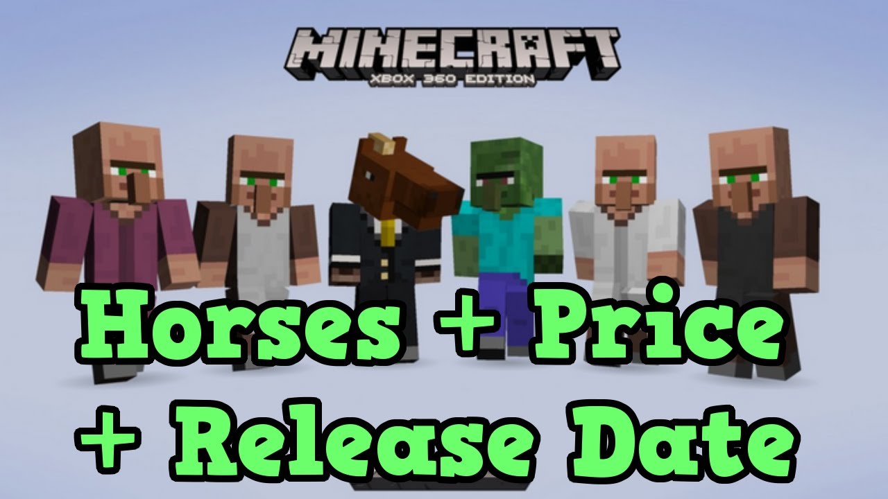 Minecraft Xbox Skin Pack 6 Horses, Release, Date Price YouTube
