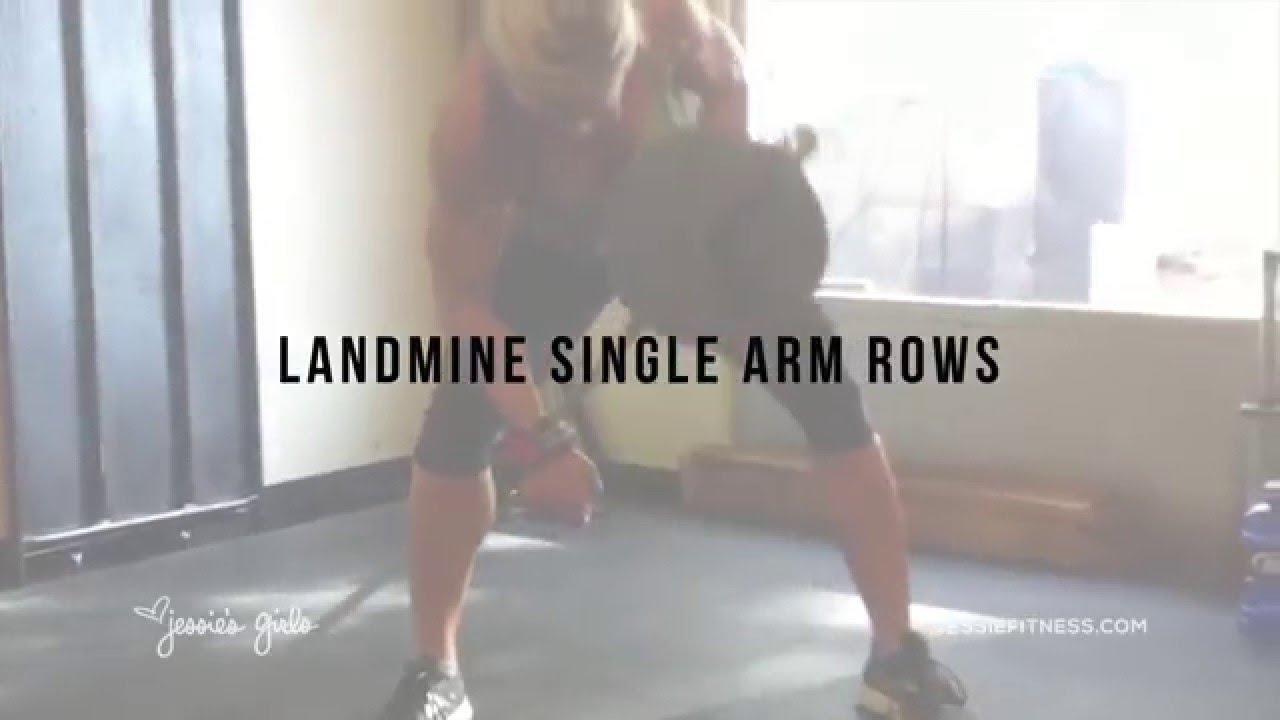 barebells protein bars Jessie's Girls Training Programs: Landmine Single-arm Rows