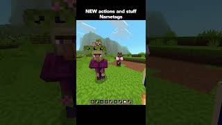 new actions and stuff nametags #minecraft #shorts