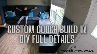Custom Couch Build In - DIY Full Details