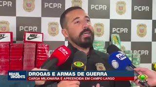 Pai e filho são presos com drogas e arsenal de R$ 22 milhões em Campo Largo