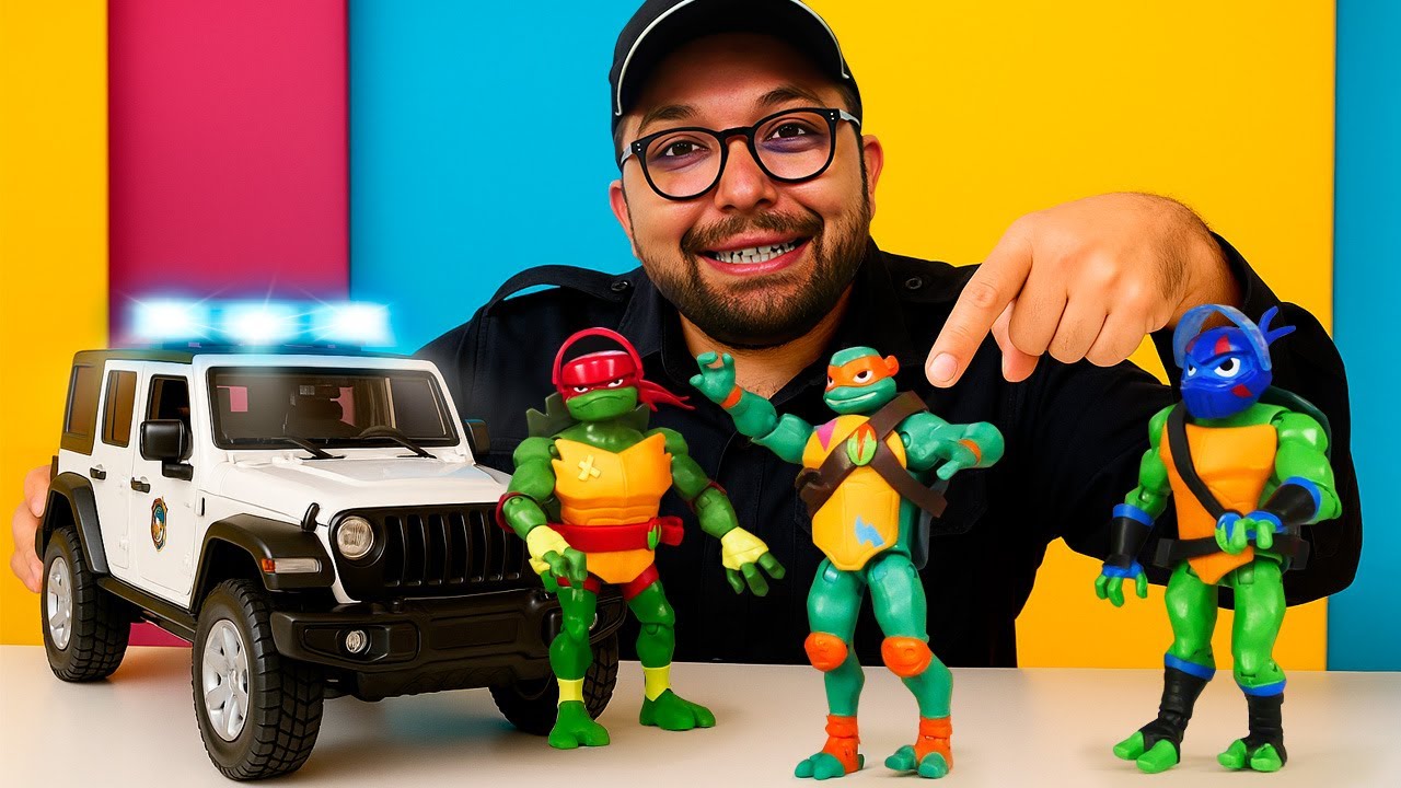 Polis İbrahim Her Şeyi Çözecek! 🕵️‍♂️ Mikelenjelo Ninja Aranıyor – Hadi Bulalım! 🚓🐢