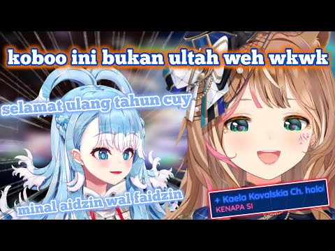 Kelakuan kocak Kobo di Stream 4th Anniversary Risu yang nyangka ini stream ultah [Hololive ID Clips]