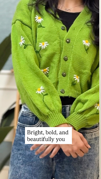 Bright and beautiful handcrafted cardigans for you!! #cardigan #embroiderydesign