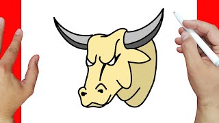 como dibujar un toro paso a paso | Dibujos fáciles