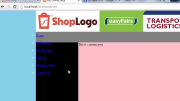 E Commerce Website in PHP & MySQL Part 8   Creating the Menu
