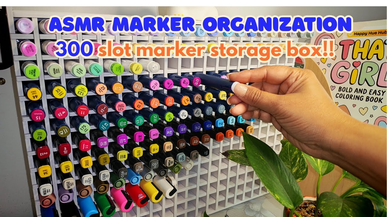ASMR_Marker Pen Organization that's Oddly Calming (No Talking)