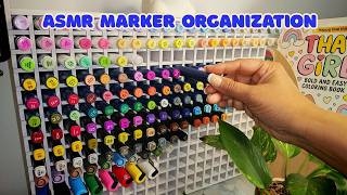 ASMR_Marker Pen Organization that's Oddly Calming (No Talking)