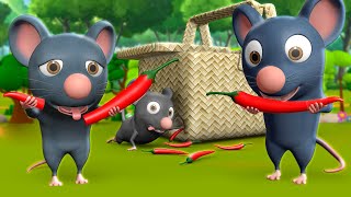 Chuhe Ke Muh Mirchi 3D Animated Hindi Stories for Kids चूहे के मूह मिर्ची कहानी Moral Stories Tales