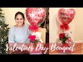 DIY Valentine's Day Bubble Balloon / Teddy Bear arrangement | Balloon Bouquet Tutorial