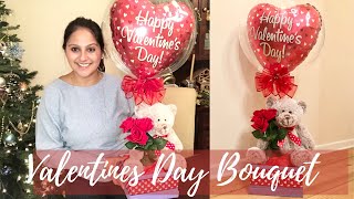 Celebrity DIY Valentine's Day Bubble Balloon / Teddy Bear arrangement | Balloon Bouquet Tutorial Wealth