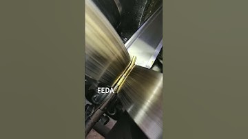 FEDA Customized thru feed thread rolling machine #automobile #machine #auto #cnc #custom #copper