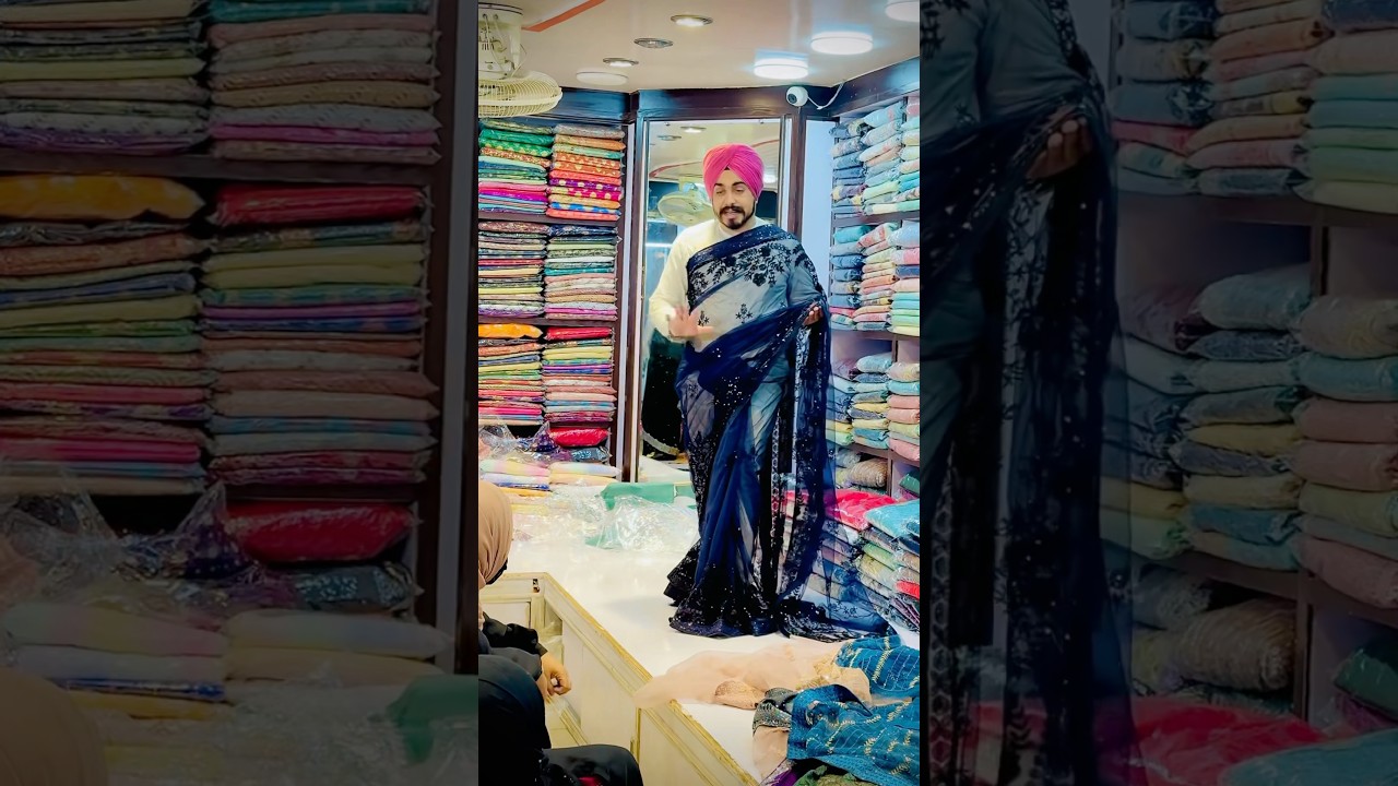 Saree Nevi Blue 💙 C Cons 💫✨ Net Desiner Full Long Pallu😍✨🫶