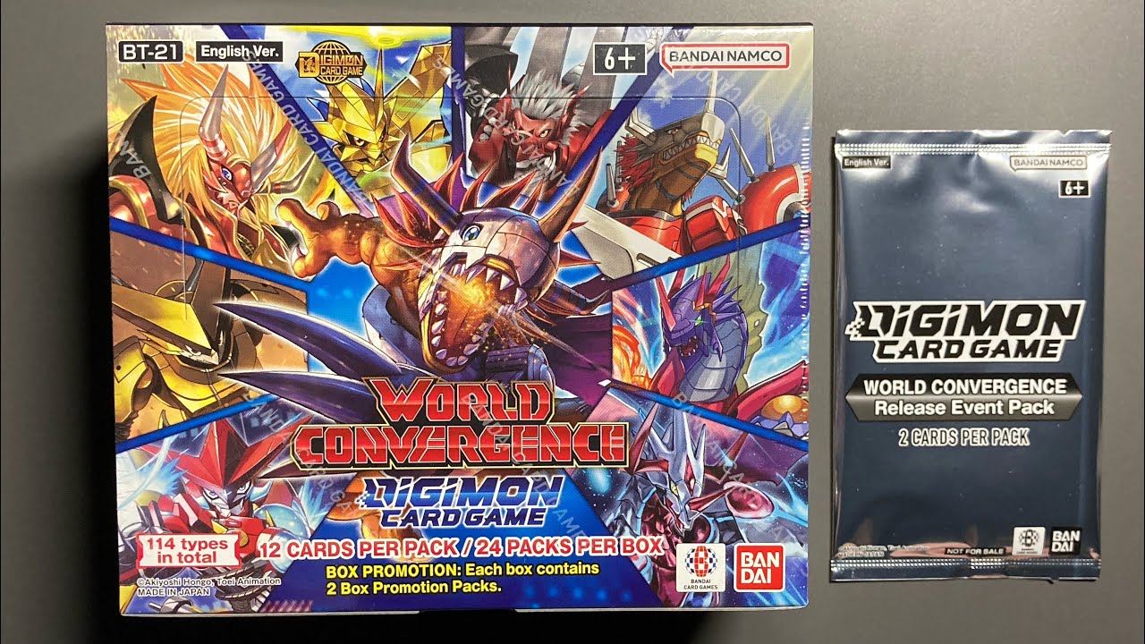 Digimon World Convergence (BT-21) Booster Box Opening - ASMR