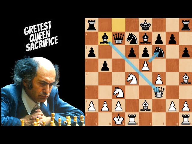 Mikhail Tal : The Magician, Queen sac, Chukaev vs Tal 1956, chess, Mikhail  Tal : The Magician, Queen sac, Chukaev vs Tal 1956 #chess, By Kings Hunt