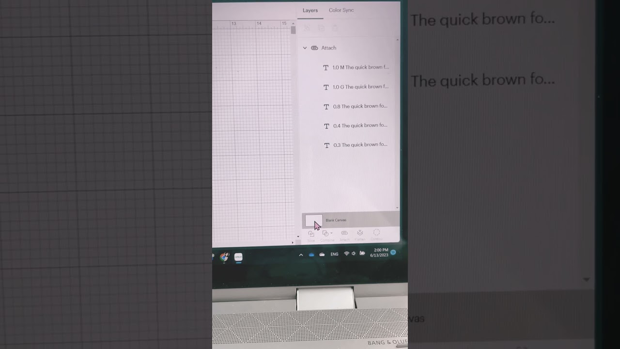 Cricut Design Space Tip on how to change the Blank Canvas color 