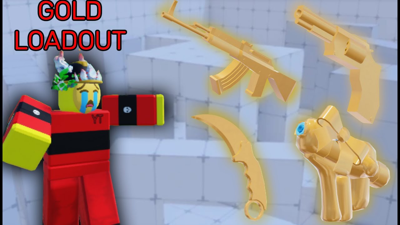 So i use the GOLD LOADOUT in roblox rivals - YouTube
