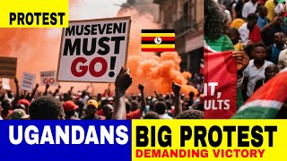 Breaking Ugandans Protest To Demand For Their Victory.